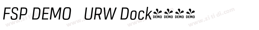 FSP DEMO   URW Dock字体转换